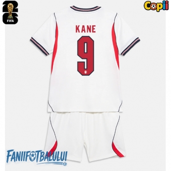 Anglia Harry Kane #9 Echipament de Fotbal Replică Mondial 2026 Copii Acasa (+ Șorturi)